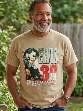 Vintage Elvis 30th Anniversary Graphic Tee Shirt NEW!